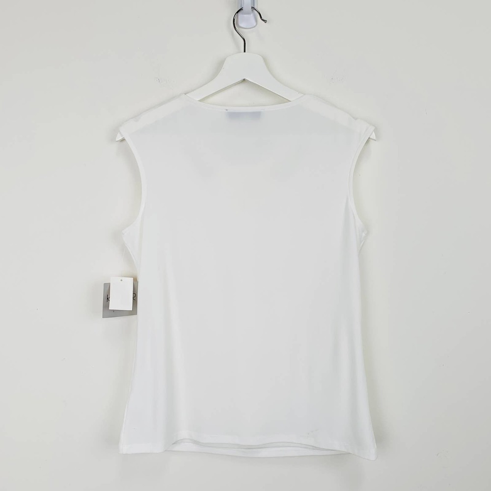 NWT KASPER Crossover Cutout Top Size S - Picture 6 of 11